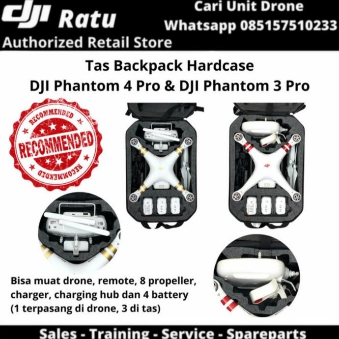 [ Promo ] Tas Backpack Hardcase Dji Phantom 4 Phantom 3 Pro Waterproof - Drone Kamera Dan Aksesoris