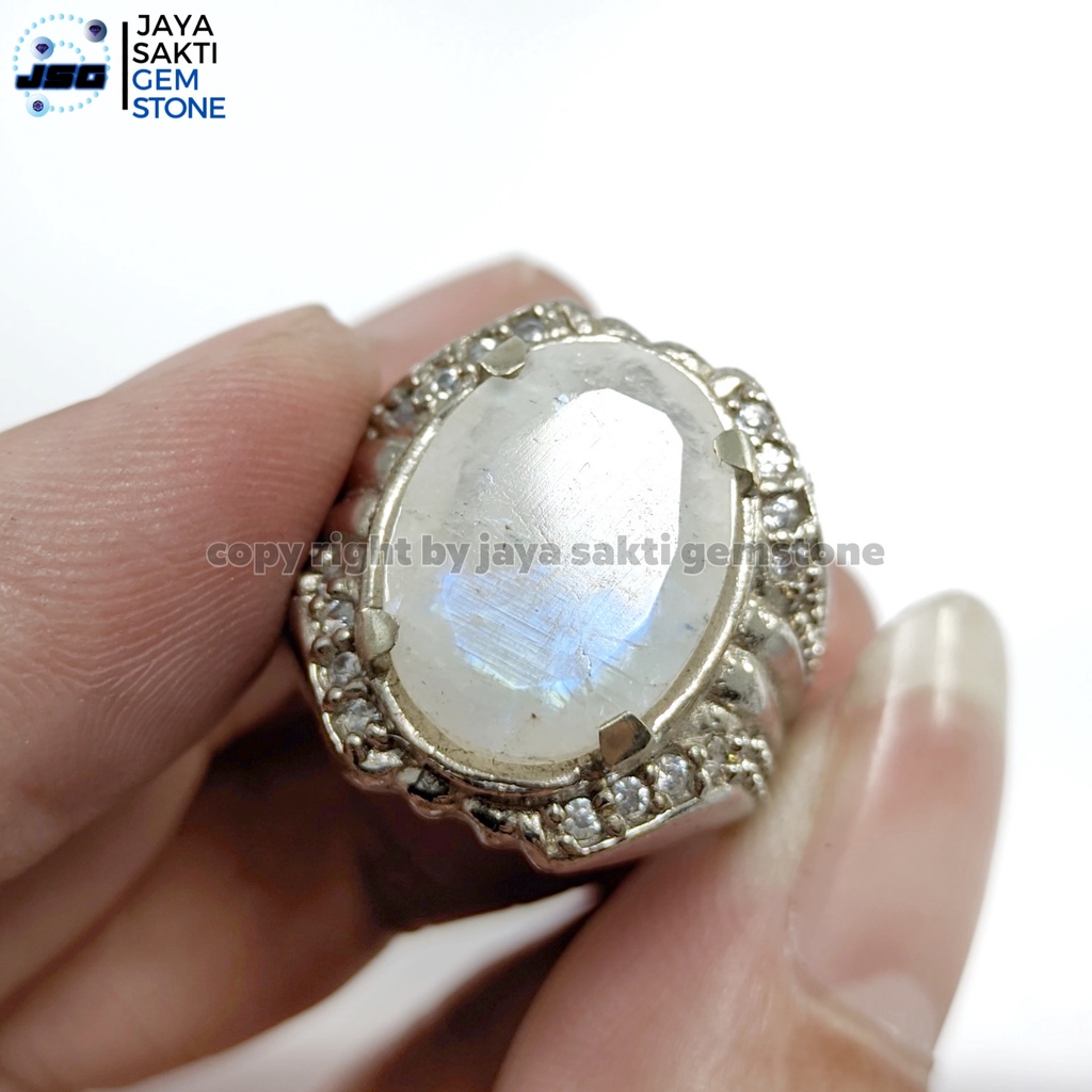 Natural Batu Akik Biduri Bulan Moonstone Srilangka BBM02