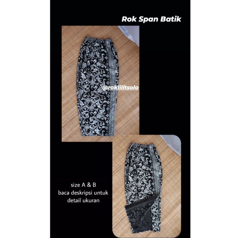 ROK SPAN BATIK / BAWAHAN BATIK KONDANGAN /  batik span  / Rok katun sepan Rok kondangan