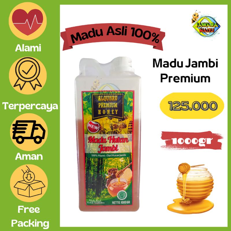 Madu Asli Murni 100% Jambi Premium 1Kg Obat Hipertensi Al Qubro AlQubro Al-Qubro