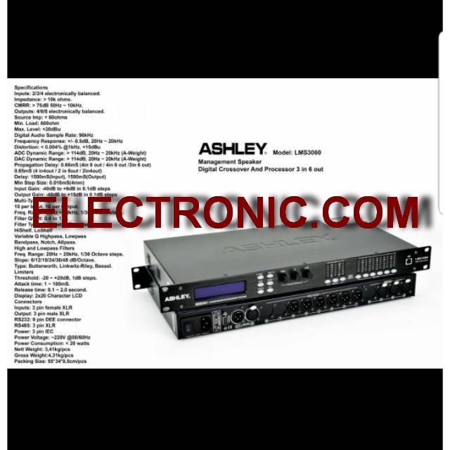 management ashley lms3060 lms 3060 3in 6out original garansi 1 tahun