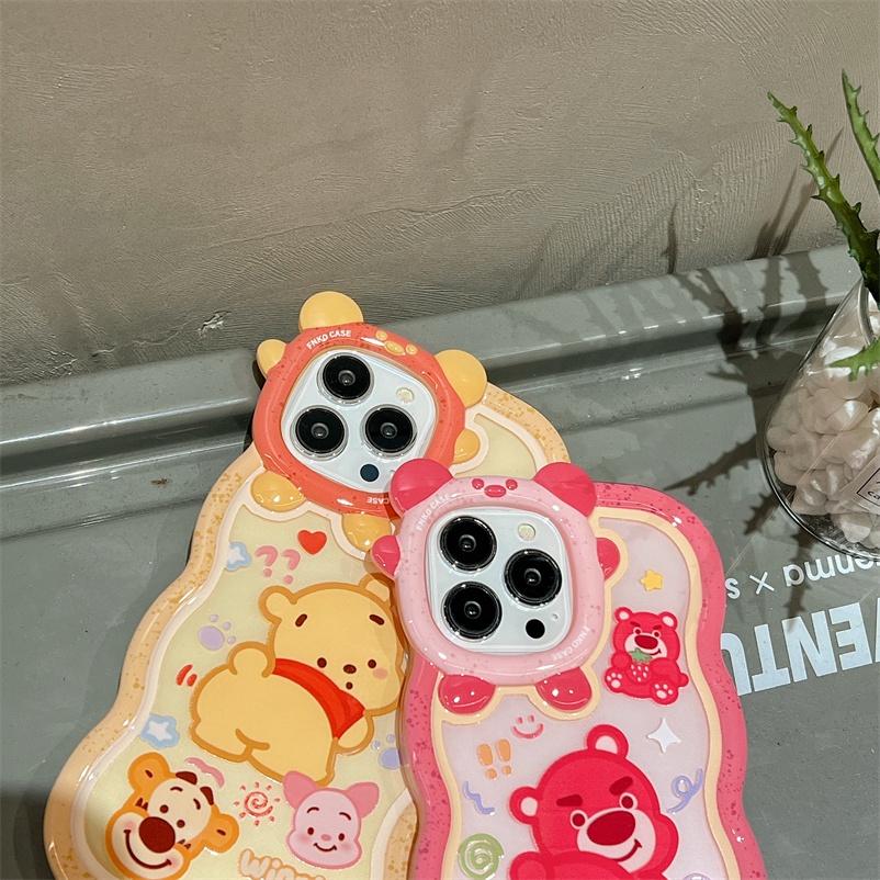 Soft Case Pelindung Motif Kartun Beruang Monster Untuk iPhone 14 13 12 11 Pro Max X Xr Xs Max 7 8 6 6s Plus