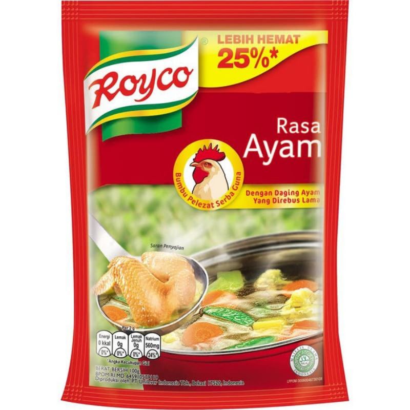 

Royco Ayam 100g/kaldu rasa ayam