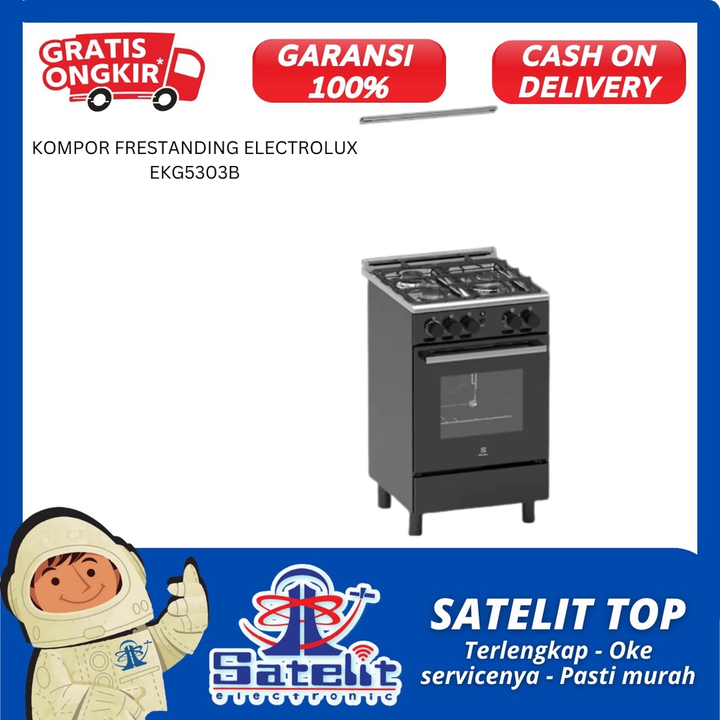 KOMPOR GAS / KOMPOR FREESTANDING / KOMPOR OVEN ELECTROLUX EKG5303B
