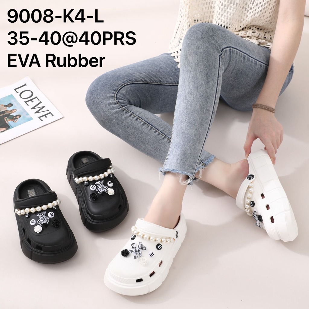 Sandal baim fuji aksesoris mutiara EVA RUBBER 8558-11 (36-41) Sandal baim wanita terlaris