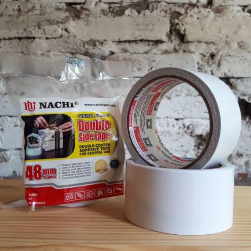 

Solasi Double Side Tape Ukuran 48mm × 10Yard Inci Nachi