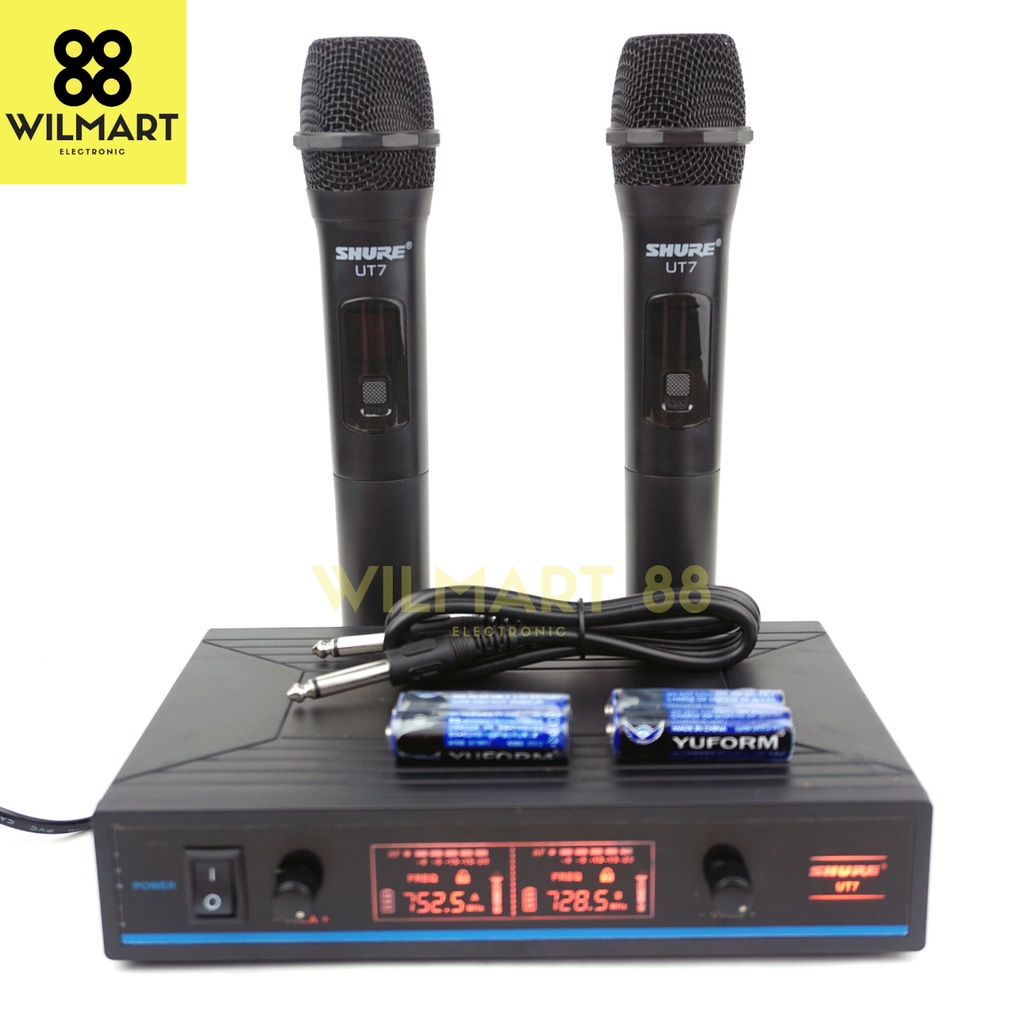 Microphone Wireless Receiver UT-7 UHF | SUARA EMPUK Mic Nirkabel UT7 / Microphone UT7/ Mic UT-7 / Mic Ut- 7 UHF | Receiver