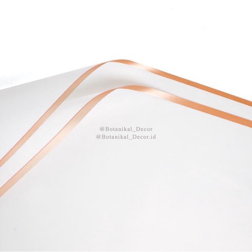 Flower Wrapping Cellophane Paper Kertas Stick Card Holder Stik Bouquet Buket Bunga Buket Bouquet Cake-WHITE
