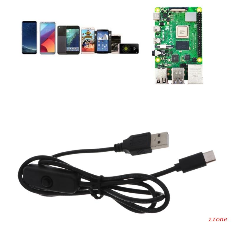 Zzz Kabel Charger USB A Ke USB Tipe C Dengan Saklar ON / Off