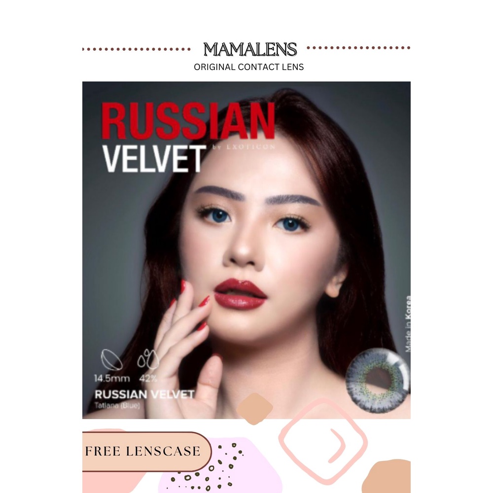 SOFTLENS X2 RUSSIAN VELVET MINUS -3.25 SD -6.00 | FREE LENSCASE - MAMALENS