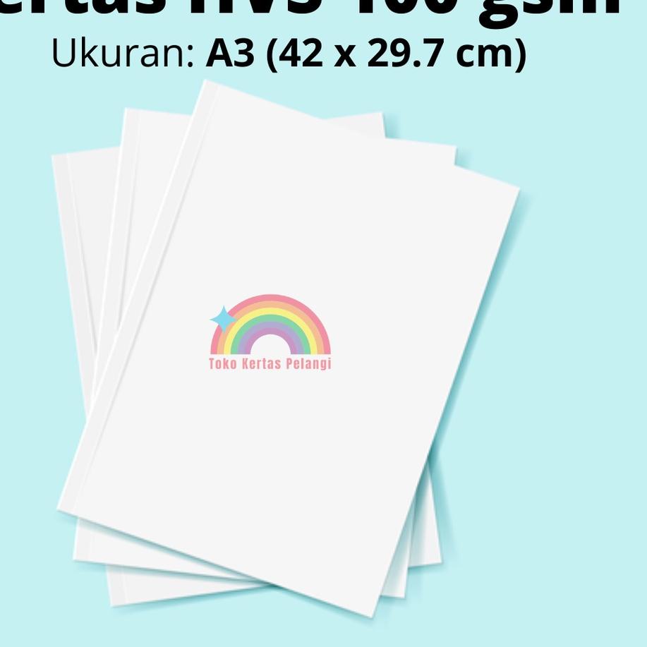 

Update! Kertas HVS 100 gsm Ukuran A3 per 100 pcs