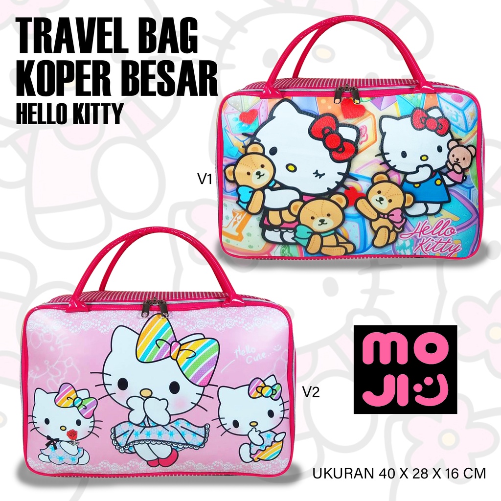 Tas mudik Tas travel bag pakaian ukuran besar motif karakter anak tas selempang Moji 1