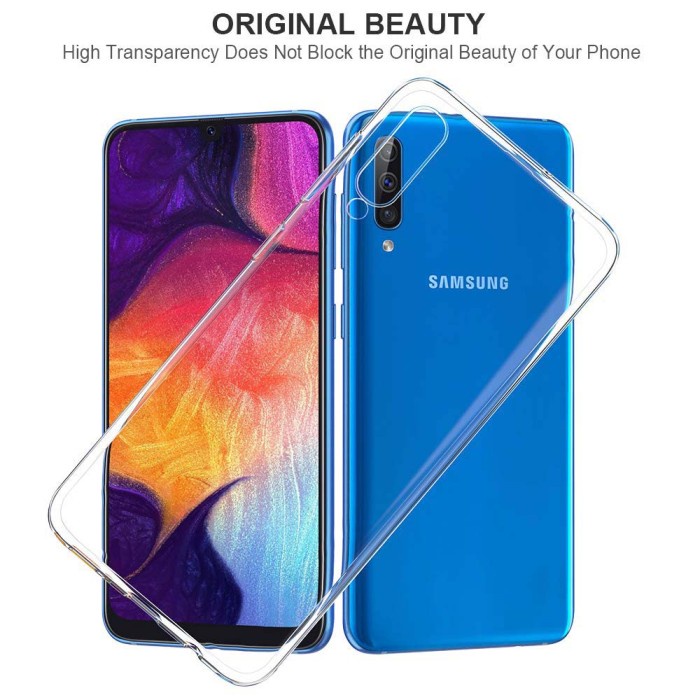 New Samsung A50 A50S A30S Tpu Clear Hd Case Bening Slim Softcase Murah