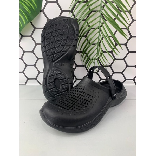 Sandal Titik/Sandal Baim, Sendal Kodok Hema, Sandal Medis Dokter Suster, Sandal Umroh Haji, Sandal Chef, Sandal Rumah Anti Slip Model Crocs 982 Promo Sen