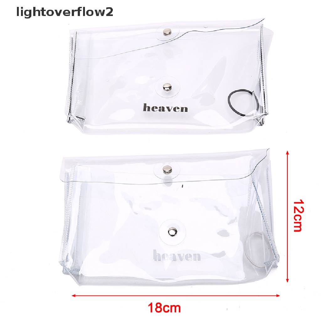 (lightoverflow2) Tempat Pensil Transparan Bahan PVC