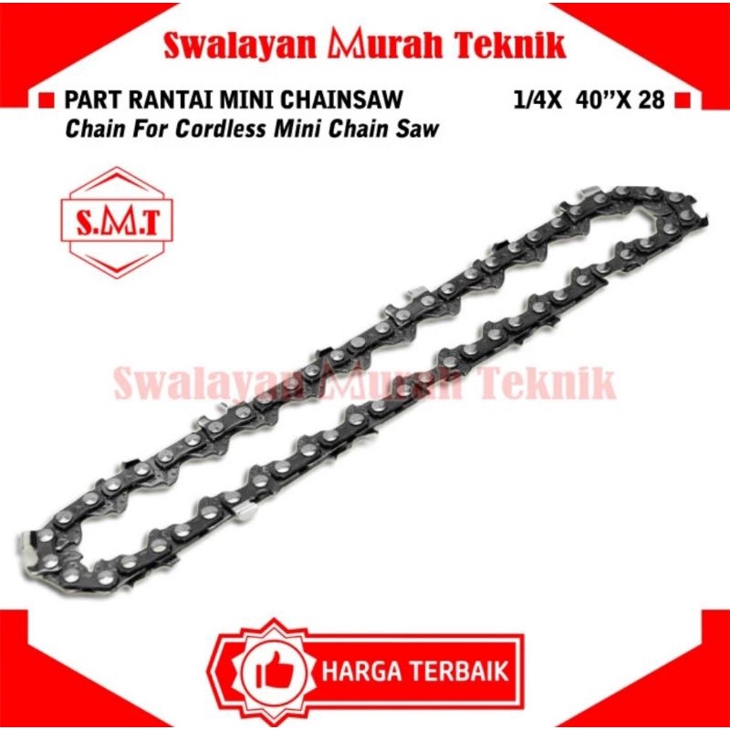 Part Rantai Mini Chainsaw 4" Chain For Cordless Mini Chain Saw 4 inch