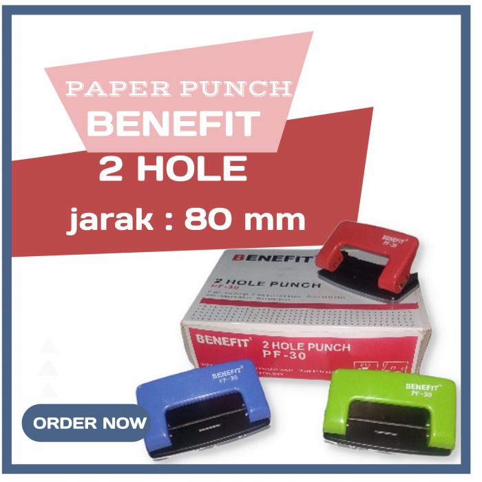 

Diskon Punch/Paper Punch 2 Hole Benefit Pf-30 Limited