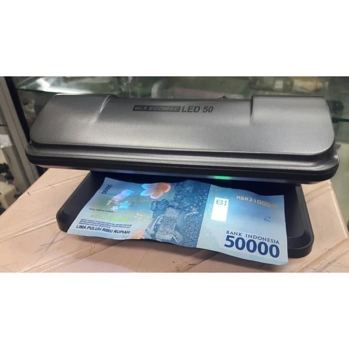 

ECOMAC LED 50 / CEK DETEKSI UANG PALSU / LAMPU UV DETECTOR UANG RUPIAH