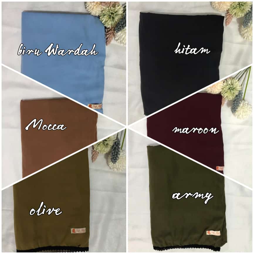 Khimar Syari Khimar Ameena Hijab Syari Renda Jilbab Instan Syari Wolfis Premium Safa Hijab