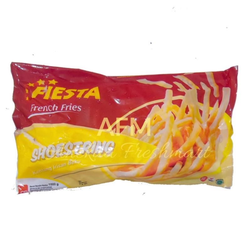 

FIESTA SHOESTRING 1KG KENTANG GORENG LURUS FRENCH FRIES SHOESTRING