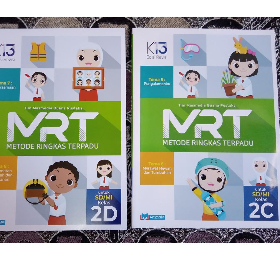Buku MRT Kelas 2 Seri 2A 2B 2C 2D / Metode Ringkas Terpadu/ kelas 2 / kurikulum 2013 {MTS.18Oc22т}