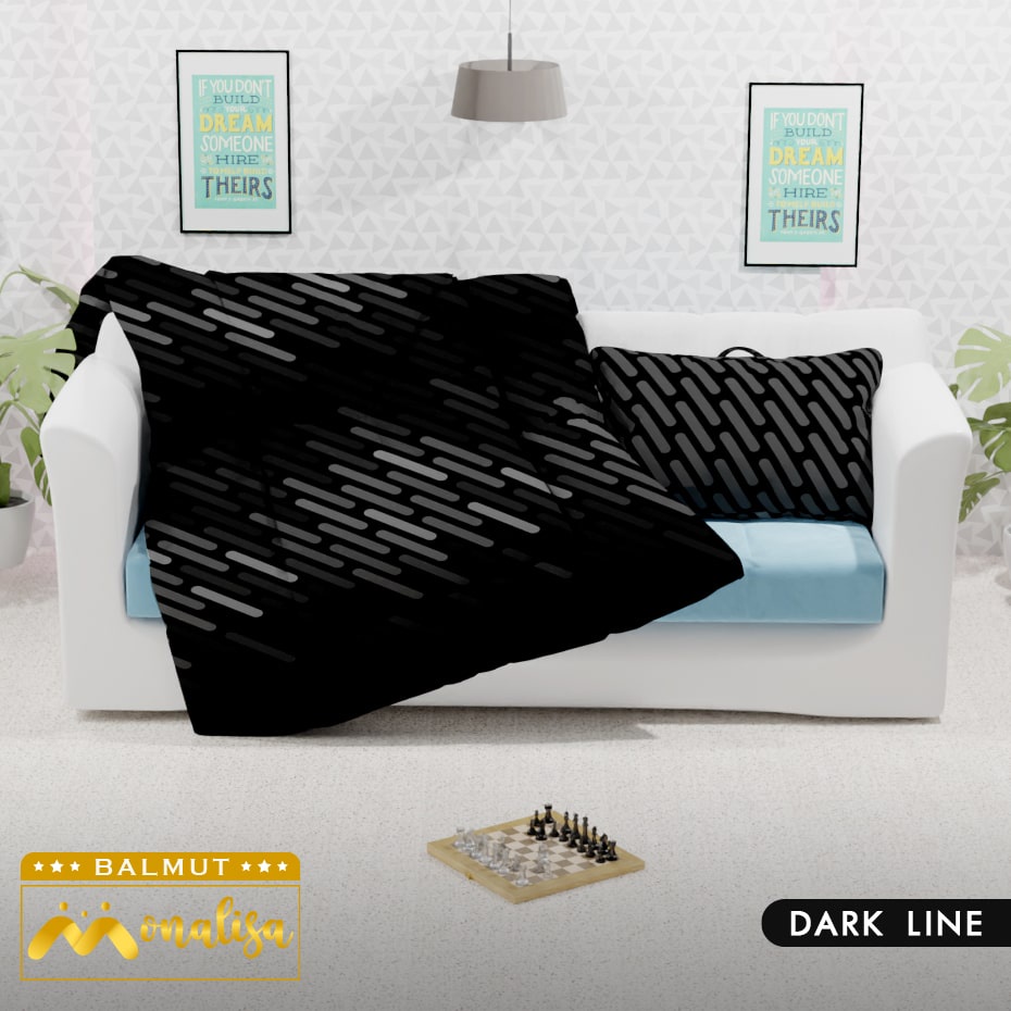 Monalisa Bantal Selimut (BALMUT) Karakter Uk 150 x 220 - Dark Line