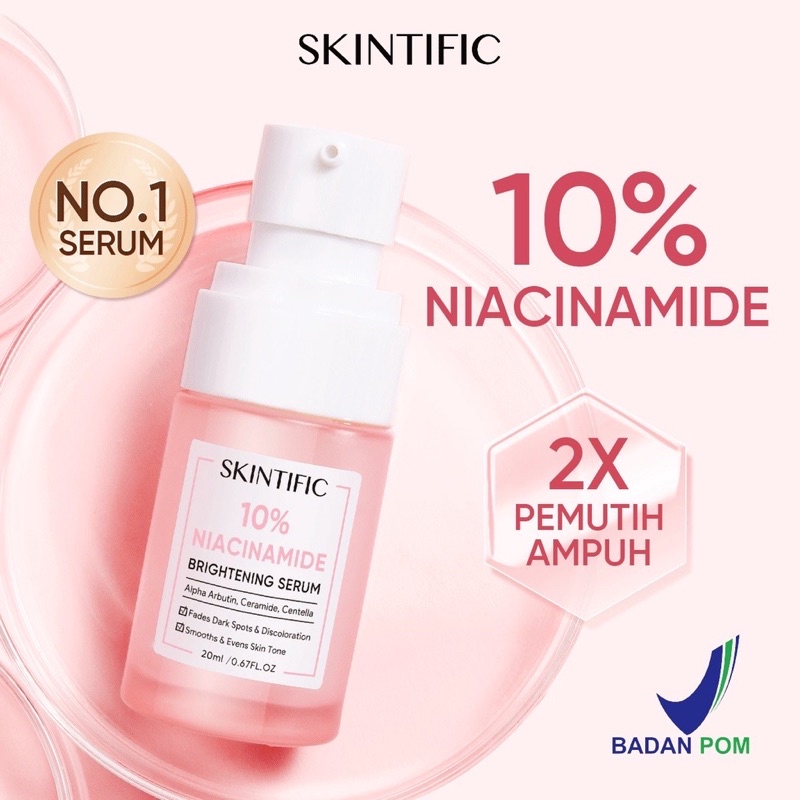 SKINTIFIC 10% NIACINAMIDE BRIGHTENING SERUM 20ML