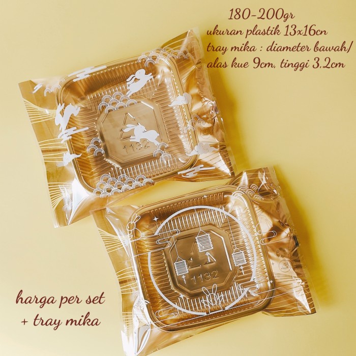 

(180-200GR) Plastik mooncake jumbo + Tray mika harga ecer