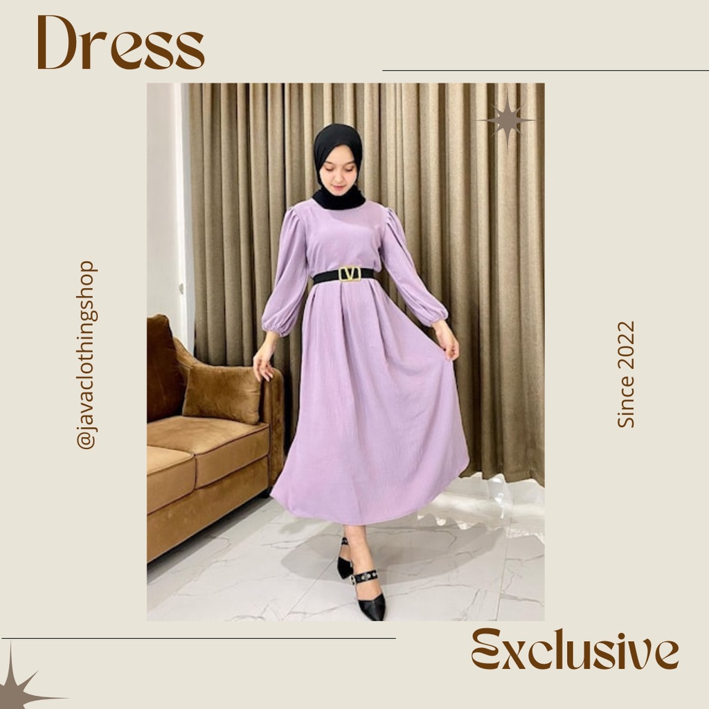 Dress regina atasan wanita lengan panjang polos terbaru 2022 kekinian original mewah EXCLUSIVE all s