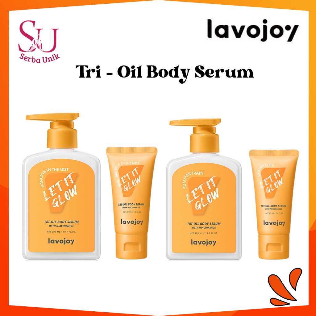 LVJ Lavojoy Let It Glow Body Serum Dancing In The Mist | Summertrain | 300ml &amp; 30ml | Body Lotion