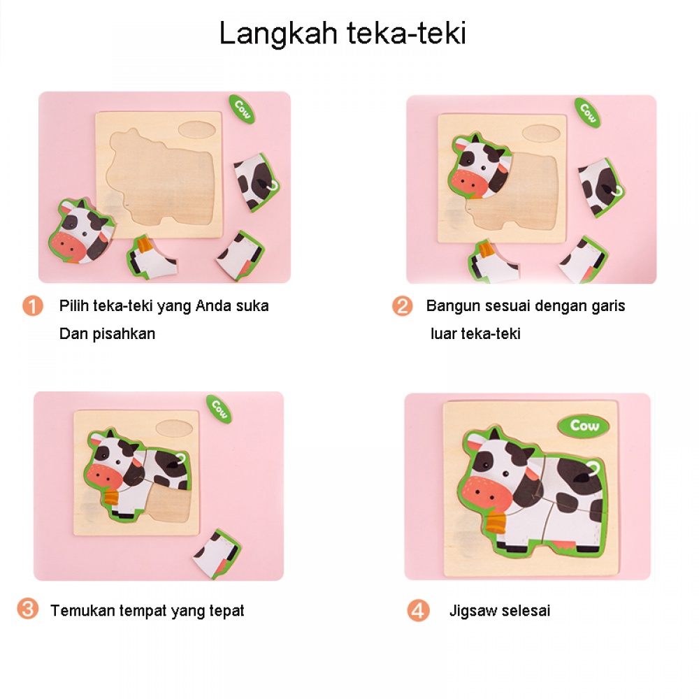 Puzzle kayu anak / Mainan Edukasi anak / wooden toys B275