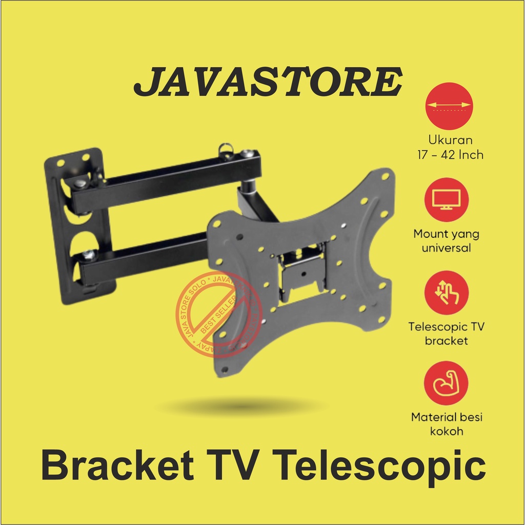 Bracket TV Telescopic 10-52 Inch