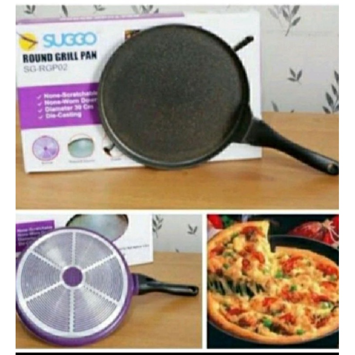 PIZZA PAN TEFLON ANTI LENGKET SUGGO 30CM