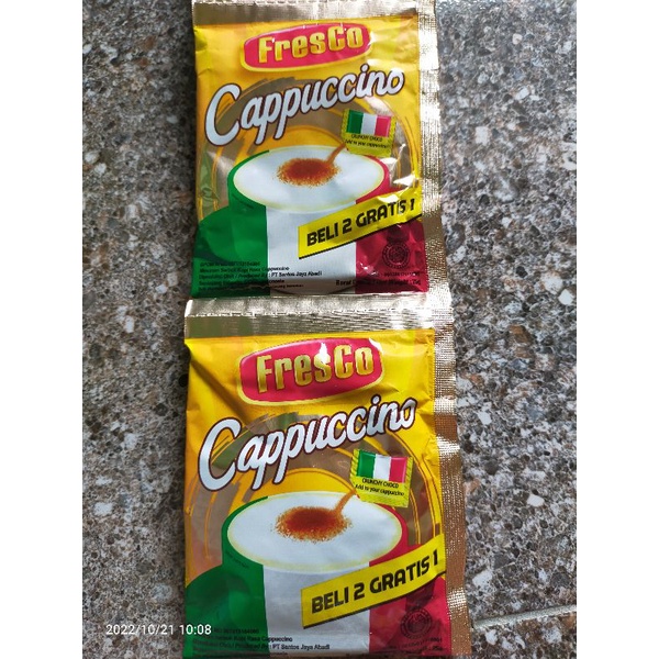 

Fresco cappucino renteng isi 15sachet