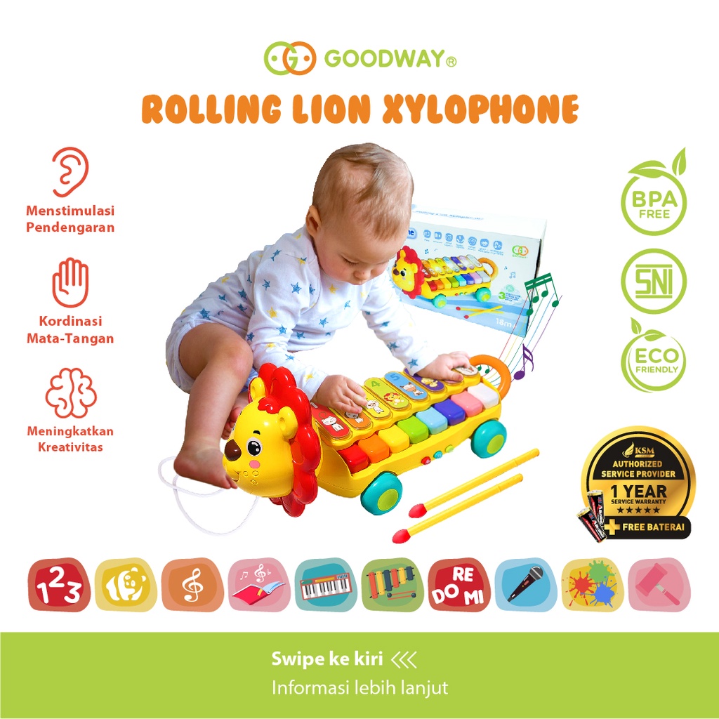 GOODWAY ROLLING LION XYLOPHONE / GW3503