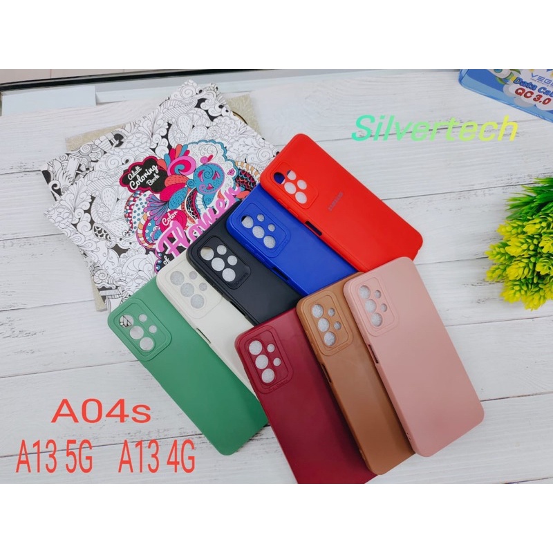 Silvertech kesing siikon Macaron Samsung A04 S Samsung A13 4G Samsung A13 5G kesing Macarong + Pelindung Kamera