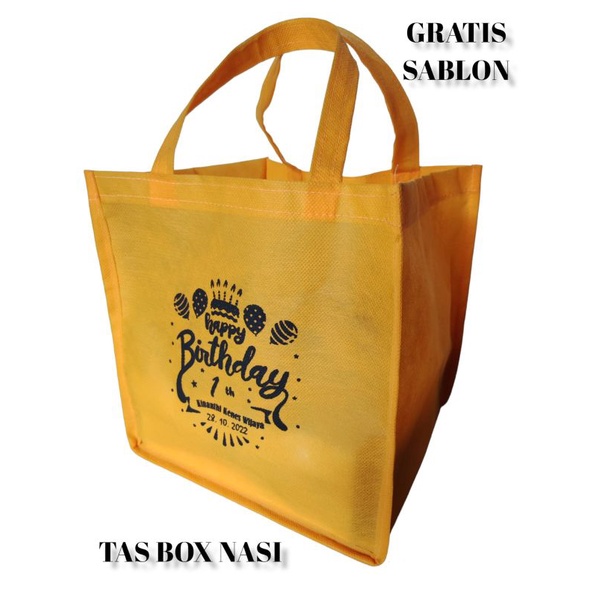 Tas kotak nasi uk 22x22x25cm