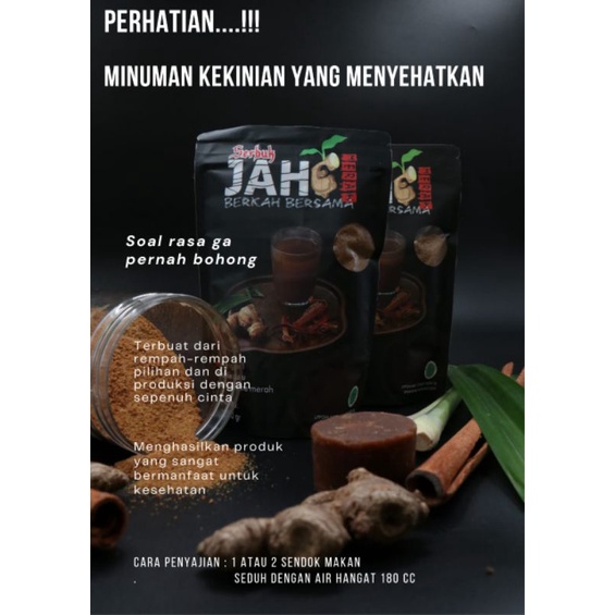 

Serbuk jahe merah berkah bersama original 250 gr