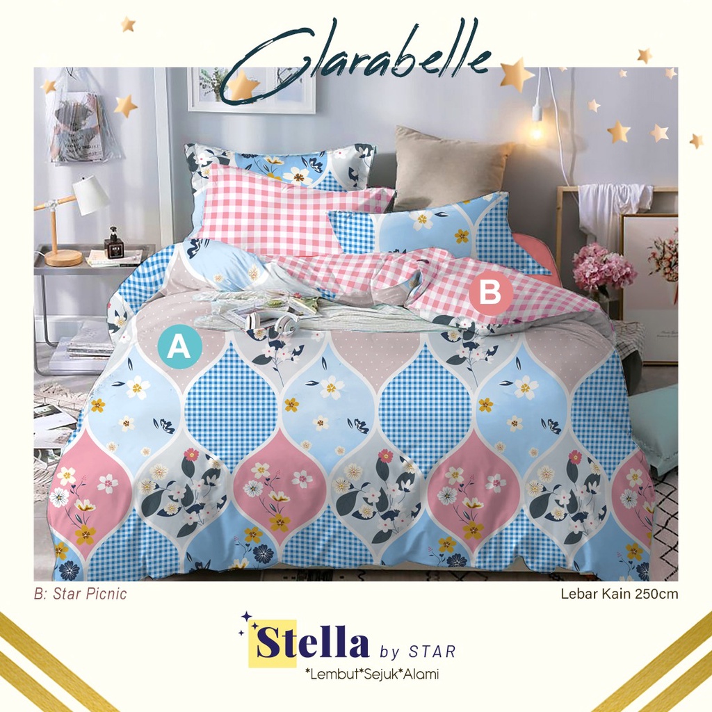 Bedcover seprai motif daun Katun Premium by Lovina kualitas premium 90% cotton