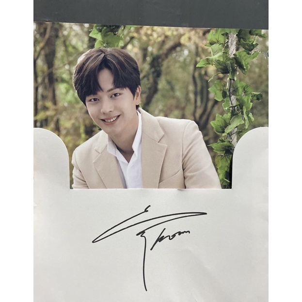 poscard sign yook sungjae btob x some by mi