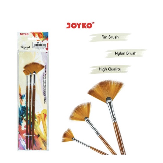 

Trendi Brush Kuas Cat Air Lukis Acrylic Joyko Br-10-3 Limited
