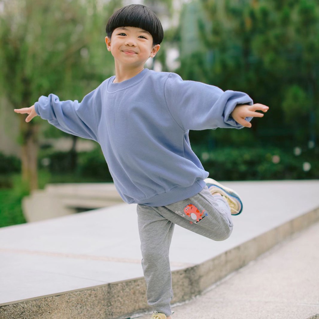 HOODIE GOODIE Kids Sweater Dusty Blue