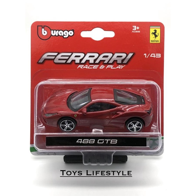 Bburago Diecast - Ferrari 488 Gtb 1:43 (Ferrari Series Blister) By Eastern