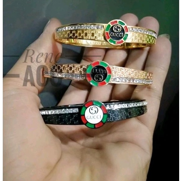 Gelang Titanium Wanita Brand Aksesoris Wanita Anti Karat