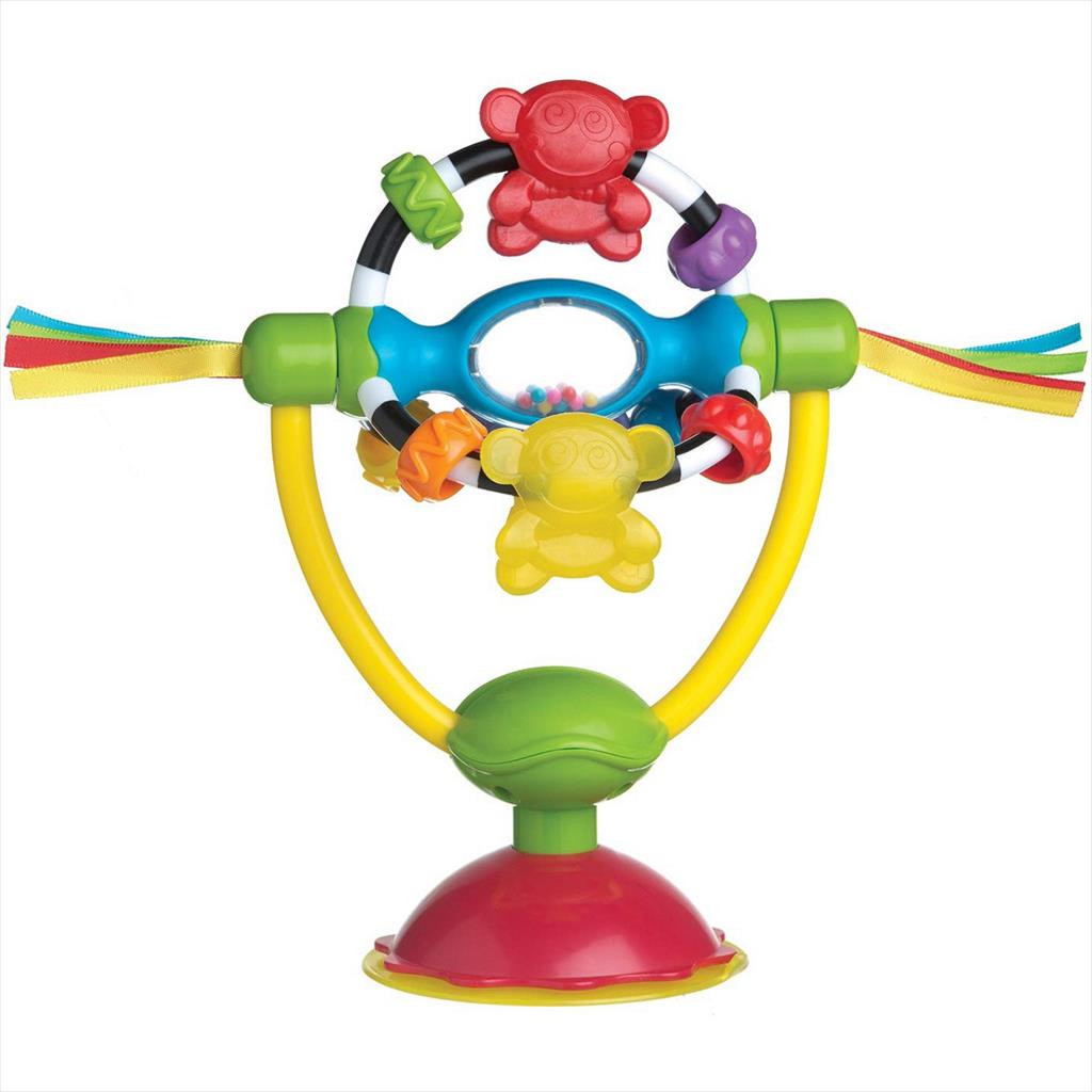 Playgro 0182212 High Chair Spinning Toys Mainan Bayi Gigitan