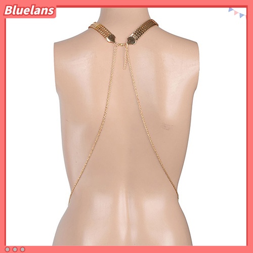 Bluelans Women Stylish Luxury Bikini Beach Golden Tassel Layered Body Chain Jewelry