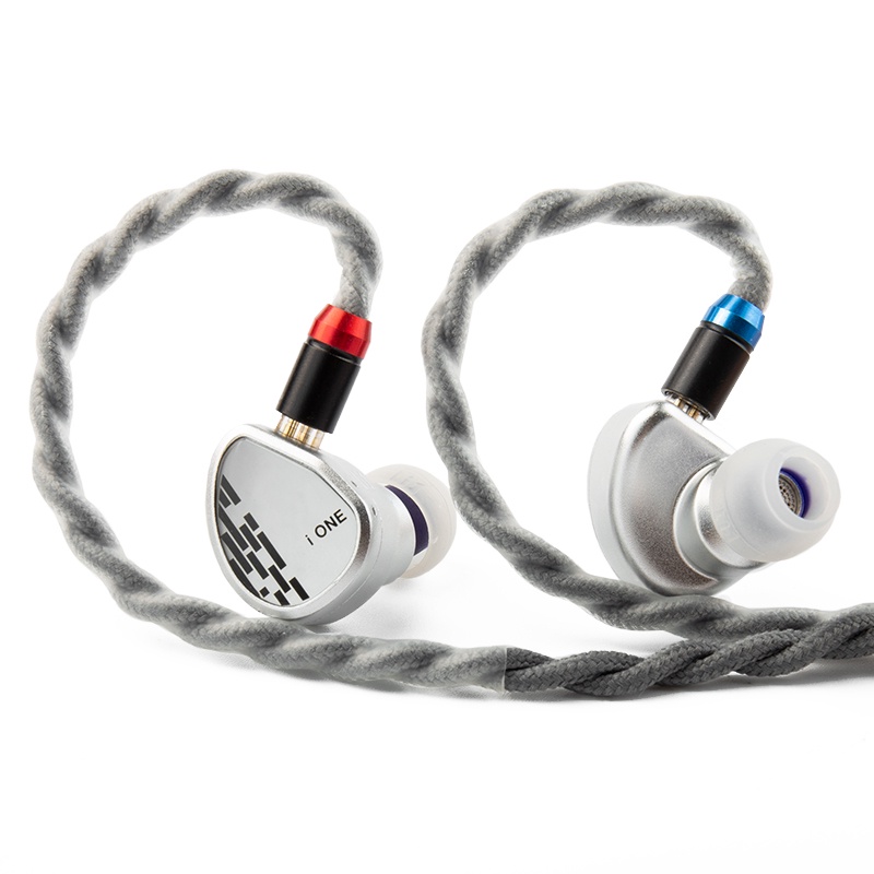 Tri i Earphone In Ear HiFi Single Dynamic Unit IEM Dengan Kabel Silver Murni