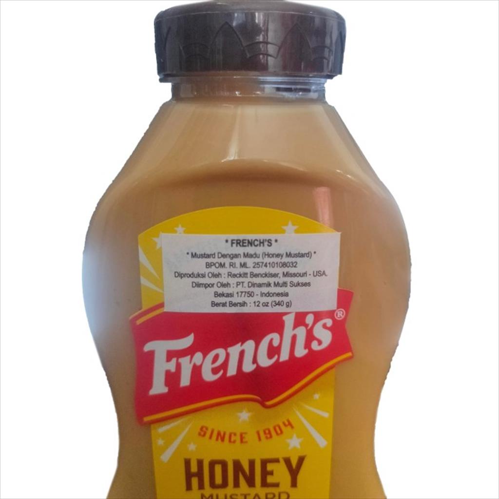 FRENCH SQUEEZE HONEY MUSTARD 12 OZ - MUSTARD MADU HALAL IMPORT