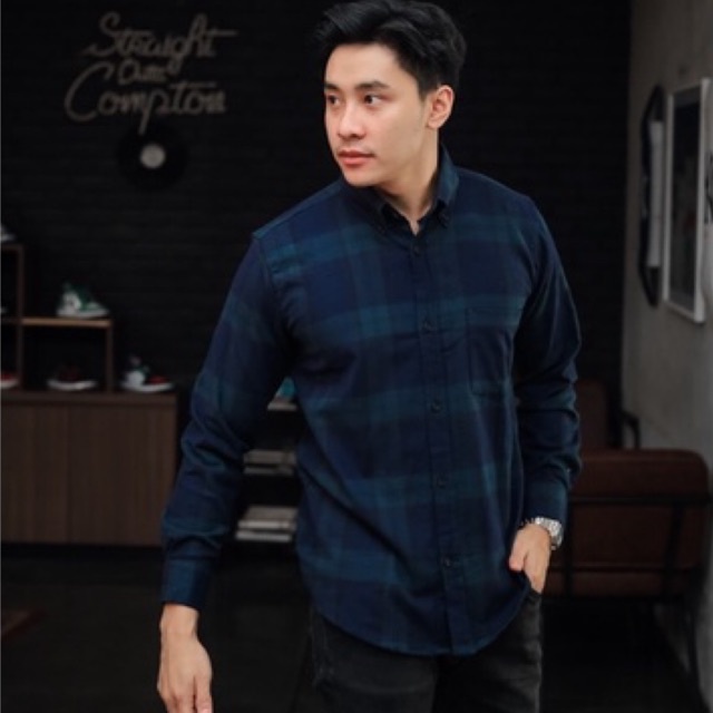 Reggo Kemeja Flanel Pria Bentley