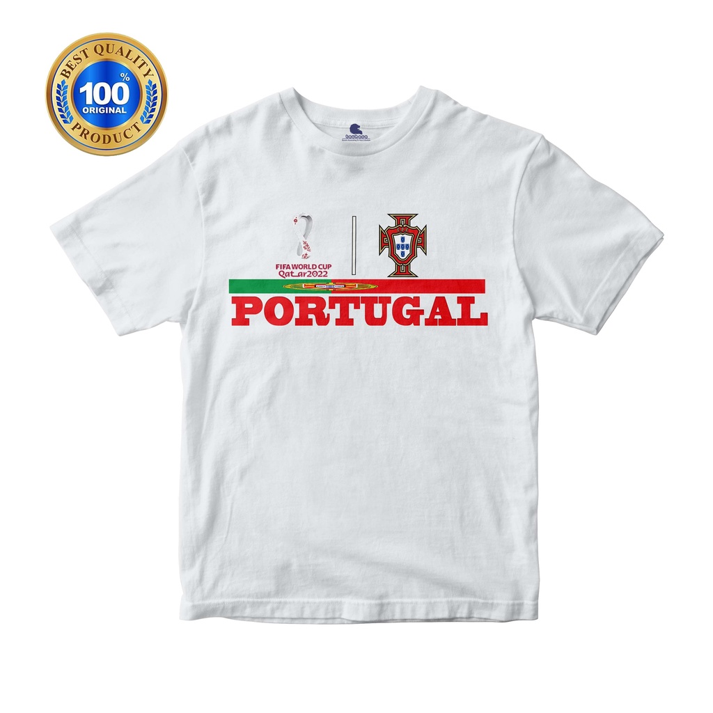 KAOS ANAK DAN DEWASA SPESIAL PIALA DUNIA PORTUGAL BAHAN COTTUN